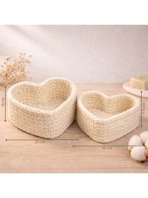 Natural 2' Li El Örgüsü Sepet