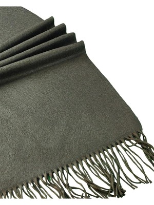 Mim Eşarp ve Şal Kalın Kışlık Düz Desen Yumuşak Dokulu Saçaklı Şal – 50×185 cm