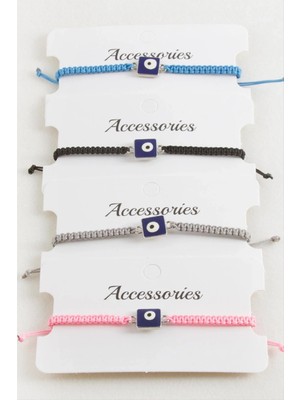 Hsc Bilişim Kare Nazar Makrome Örgülü Bileklik