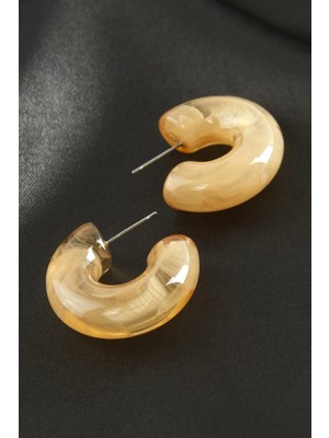 Hsc Bilişim Yuvarlak Plastik Küpe