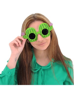 Hsc Bilişim Kaktüs Temalı Hawaii Yaz Partisi Gözlüğü 8.5X18.5 cm