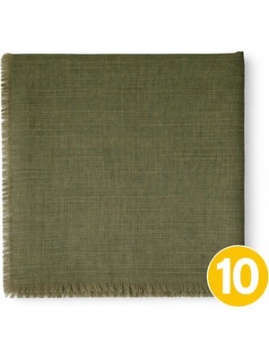 Mim Eşarp ve Şal Enba Flamlı Yazma %100 Pamuk – Nefes Alan Doğal Kumaş 10 Adet