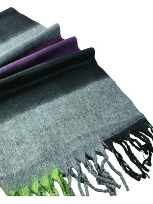 Mim Eşarp ve Şal Kalın Kışlık Desenli Yumuşak Dokulu Saçaklı Şal – 50×185 cm