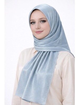 Mim Eşarp ve Şal Mısırlı Eşarpları Taşlı Jan Jan Abiye Şal 75X190 cm