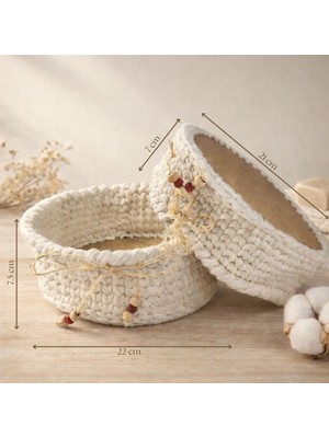 Natural 2' Li El Örgüsü Sepet