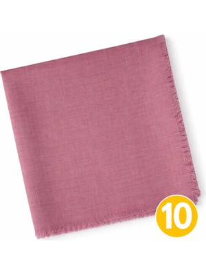 Mim Eşarp ve Şal Enba Flamlı Yazma %100 Pamuk – Nefes Alan Doğal Kumaş 10 Adet