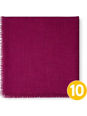 Mim Eşarp ve Şal Enba Flamlı Yazma %100 Pamuk – Nefes Alan Doğal Kumaş 10 Adet