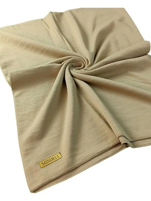 Mim Eşarp ve Şal Düz Renk Kışlık Kalın Triko Şal 75X190 cm