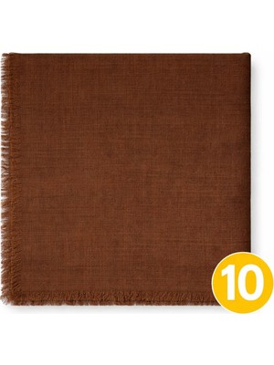 Mim Eşarp ve Şal Enba Flamlı Yazma %100 Pamuk – Nefes Alan Doğal Kumaş 10 Adet