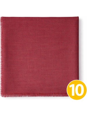 Mim Eşarp ve Şal Enba Flamlı Yazma %100 Pamuk – Nefes Alan Doğal Kumaş 10 Adet