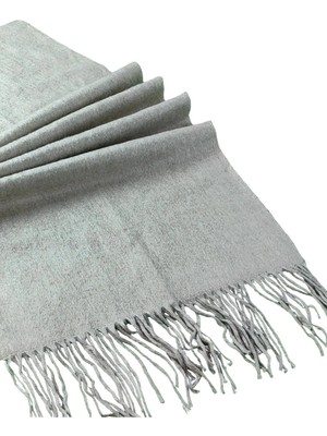 Mim Eşarp ve Şal Kalın Kışlık Düz Desen Yumuşak Dokulu Saçaklı Şal – 50×185 cm