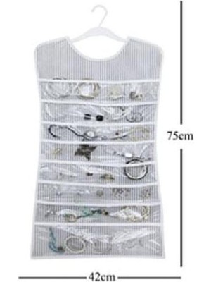 Cosmos E-Ticaret Elbise Şeklinde Mücevher Takı Aksesuar Düzenleyici - Çizgili