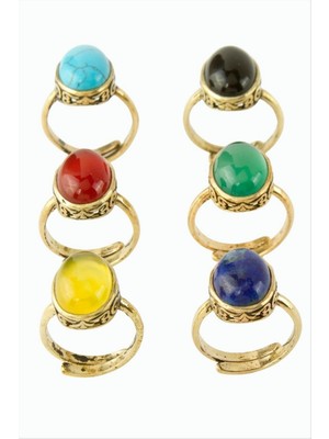 Zero Land Nrzsnt Oval Doğaltaşlı Otk Yüzük - Pembe Kuvars