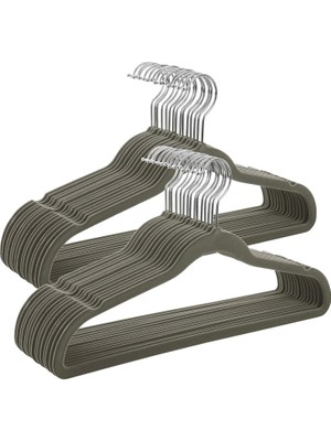 Songmics Kadife Elbise Askısı, 30'lu Set, Askı, Ceket Askısı, 41,5 cm Genişliğinde, Elbise Askısı, I