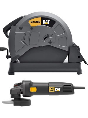 Cat DX5180SET 2400WATT 355MM Profesyonel Profil Kesme + DX3090 720WATT 125MM Profesyonel Avuç Taşlam