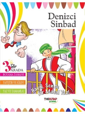 Dua Giyim Denizci Sinbad (Üçü Bir Arada Etkinlik Kitabı)