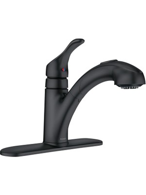 Moen CA87316BL Pullout Sprey Musluk From The Renzo Koleksiyonu, Mat Siyah By Moen
