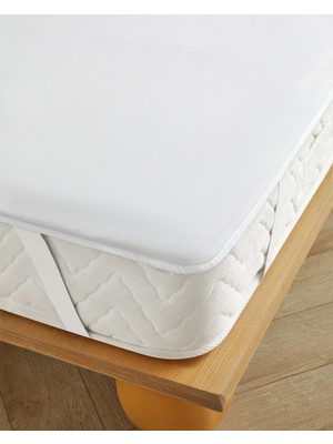 Yeşil Pamuklu Çift Kişilik Yatak Koruyucu Alez 180X200 cm