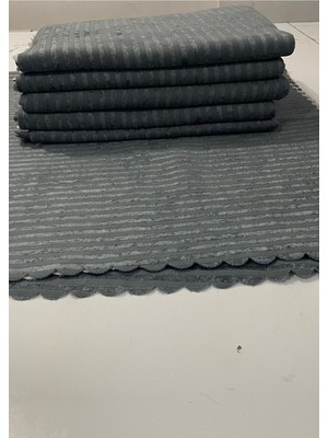 Gri Kadife Koltuk Çekyat Örtüsü - 160X210 cm