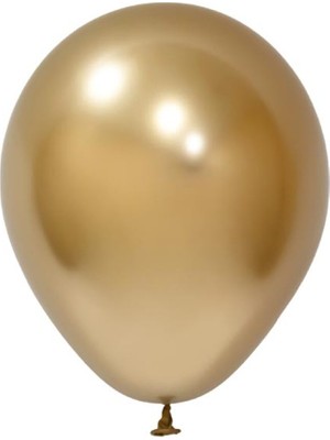 Feyza Design Altın Krom Balon - 20'li Paket, Parti ve Eğlence Malzemeleri