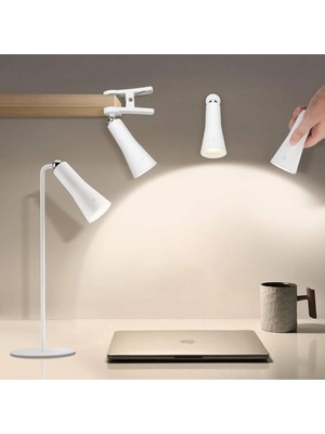 İlk El Grup Ieg™ Çok Amaçlı Güçlü Manyetik Başlıklı 4’ü 1 Arada Portatif Beyaz LED Lamba Masaüst�