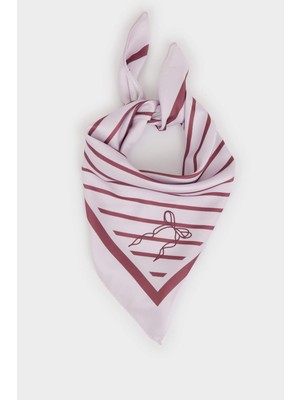 DeFacto Desenli Saten Fular Kız ÇOCUK H4042A826SM