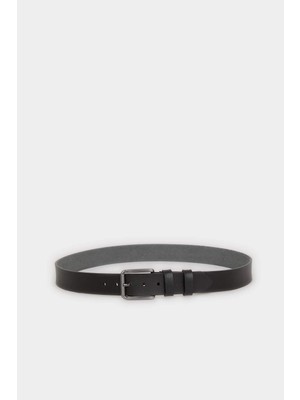 DeFacto Erkek Dikdörtgen Toka Suni Deri Jean KEMERI H6861AXNS