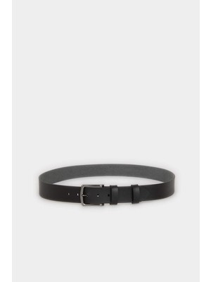 DeFacto Erkek Dikdörtgen Toka Suni Deri Jean KEMERI H6864AXNS