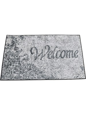 Zehra Abla Halı Yeni Lüks Dekoratif Welcome Paspas Tasarım Digital Baskı Makine Halısı 7149