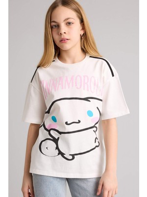 DeFacto Hello Kitty Oversize Tişört Kız Çocuk H1429A826SM