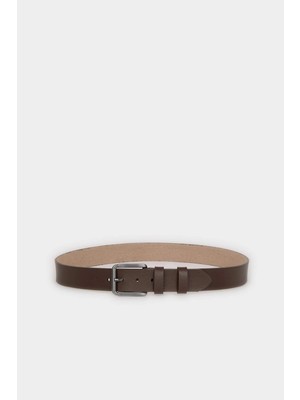 DeFacto Erkek Dikdörtgen Toka Suni Deri Jean KEMERI H6861AXNS