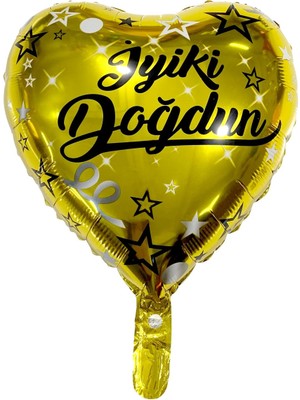 Feyza Design Iyi Ki Doğdun Yazılı Metalik Folyo Balon
