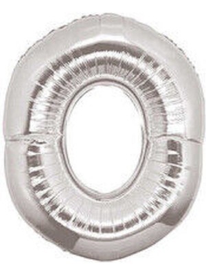 Feyza Design Gümüş Rakam Balon 40 Inch 90 cm - Eğlence ve Parti Malzemeleri