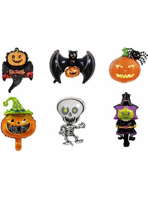 Feyza Design Yüksek Kaliteli Beyaz Folyo Balonlar 6'lı Set - 40 cm