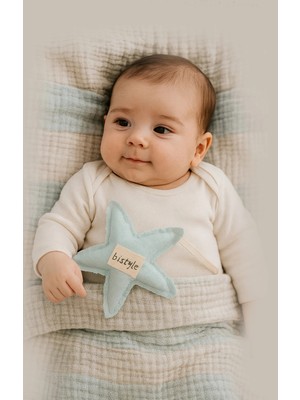 Bistyle Müslin Battaniye Uyku Arkadaşli My Teddy 70157 85X85CM Mint