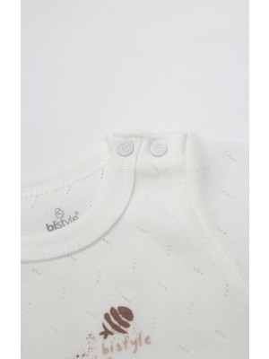 Bistyle Body Yarım Kol Ocean And Starfish 17182 Ekru