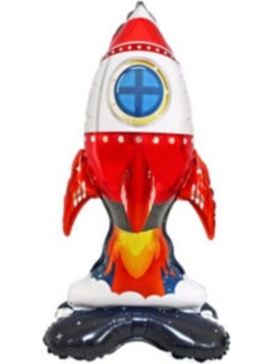 Feyza Design Ayaklı Folyo Balon Beyaz - Parti ve Eğlence Malzemesi