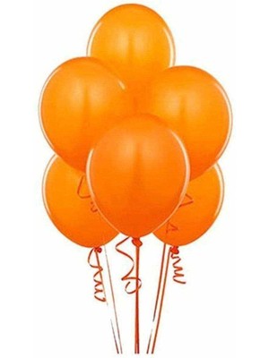 Feyza Design Metalik Turuncu Balon 10 Adet 12 Inc Lateks Balon
