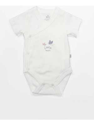 Bistyle Kruvaze Body Yarım Kol Little Boats 17152 Ekru