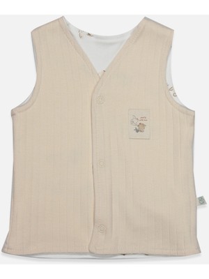 Bistyle Yelek Çift Taraflı With You Family 18113 Bej