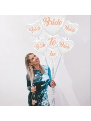 Feyza Design Beyaz Kalpli 5’li Balon Seti - Partiler Için Eğlenceli Dekorasyon