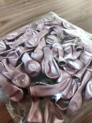 Feyza Design 5inch Pembe Krom Balon 50 Adet - Küçük Boy