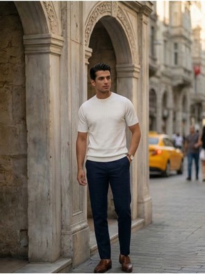 Mila Moja Erkek Beyaz Triko