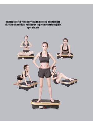 Akinco Titreşimli Egzersiz Platformu Evde Fitness Kas Güçlendirme
