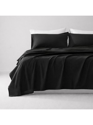 İz Home Premium Lastiksiz Çarşaf Seti | %100 Pamuklu | +1 Adet Kapaklı Yastık Kılıfı | Yumuşak Form