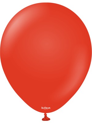 Feyza Design 12'' Kırmızı Pastel Balon 25'li Doğum Günü Dekorasyonu