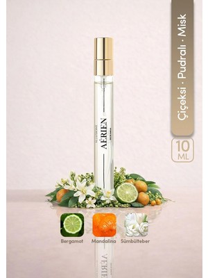 ILLUSIONE Aérien EDP Kadın Seyahat Boy Parfüm 10ml | Çiçeksi-Pudralı-Misk | Melek Otu, Sümbülteber, Amber, Vanilya
