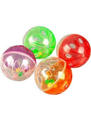 Polo Plastik Top Küçük Delikli 4 cm 1 Tane Eğlenceli Tasarım ve Uzun Ömürlü Kedi Oyuncağı