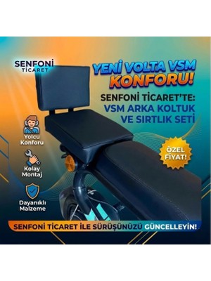 Volta Vsm Deri Arka Koltuk, Sele, Oturak, Elektrik Bisiklet