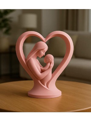 Tigea Accessories Anne Bebk Dekoratif Salon/oturma Odası Boyanabilir Plastik Biblo